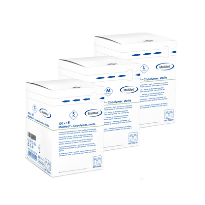 MaiMed® Copolymer Einweghandschuhe steril – einzeln verpackt | Latexfrei | 100 Stk.