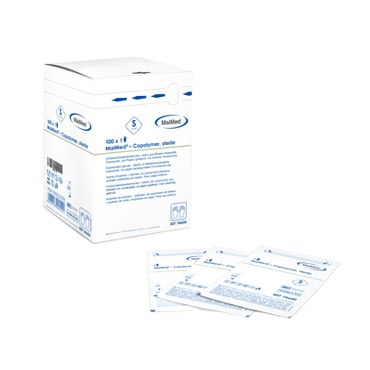 MaiMed® Copolymer Einweghandschuhe steril – einzeln verpackt | Latexfrei | 100 Stk.