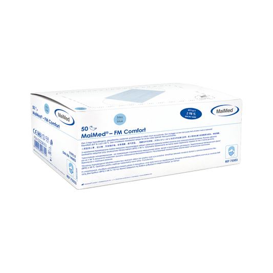 MaiMed® FM Comfort Medical Surgical Mask, 3-ply with elastic ear loops