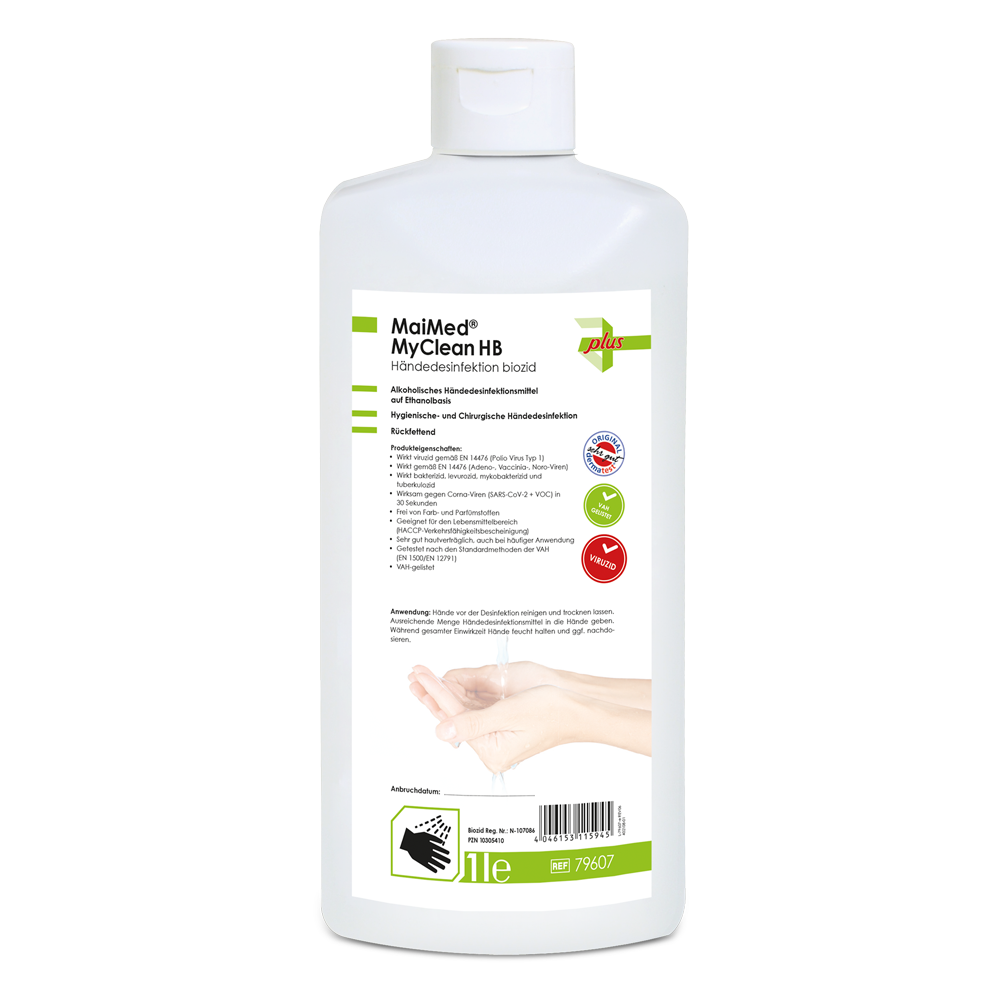 MaiMed® MyClean HB Händedesinfektionsmittel Biozid 100 ml, 150 ml, 500 ml, 1 L, 5L, 10L