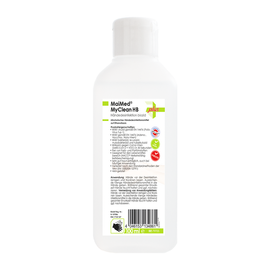 MaiMed® MyClean HB Händedesinfektionsmittel Biozid 100 ml, 150 ml, 500 ml, 1 L, 5L, 10L