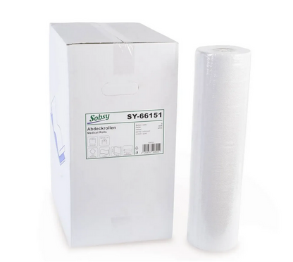 Rouleaux de protection 50 cm, 2 plis, recyclé blanc, 6 rouleaux