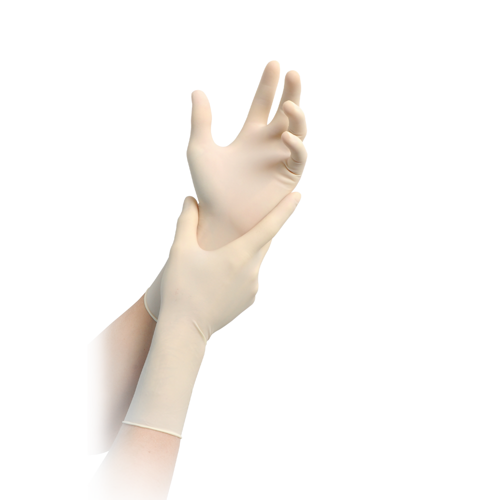 MaiMed® - Tex - steril Einmal OP-Handschuhe, Latex - 1 Box = 50 Paar, Größe 6