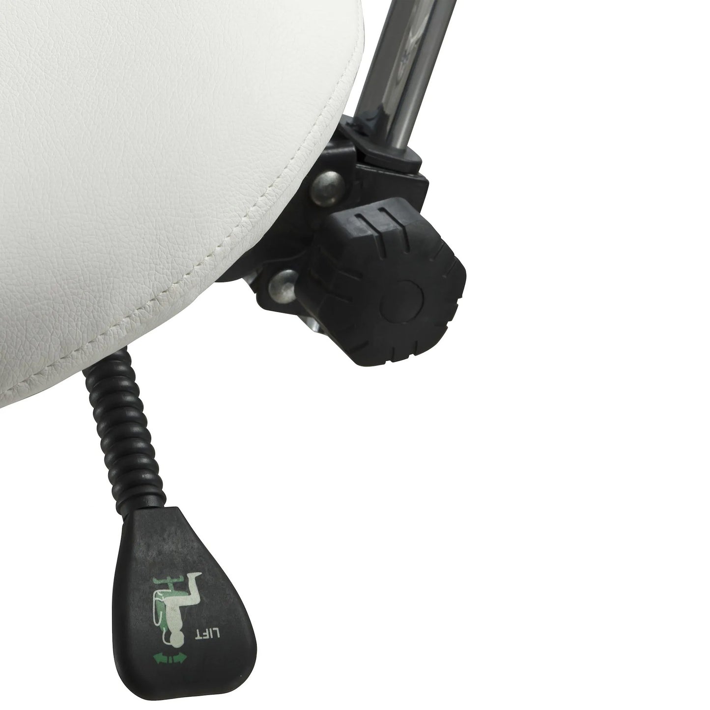 Drehhocker ErgoTurn mit Rückenlehne – Praxisstuhl 360° drehbar