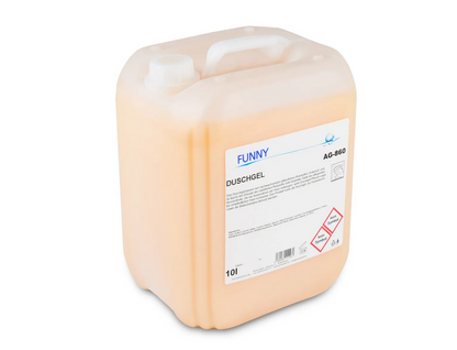 Gel Douche Funny Pêche | Bidon de 10 litres | Sans microplastiques & Doux pour la peau
