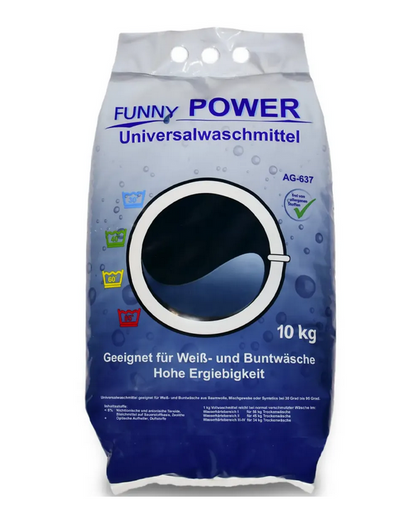 Funny POWER Universalwaschmittel | 10 kg | 30–95 °C | Phosphatfrei