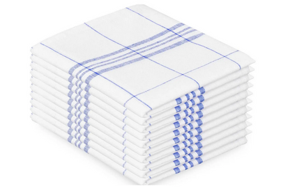 Torchons professionnels | 50 × 70 cm | Bleu | Lot de 10
