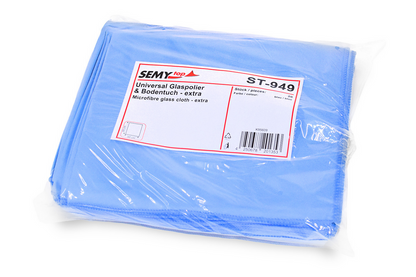 Universal-Glaspolier & Bodentuch Blau EXTRA | 50 × 60 cm | 20 Stück