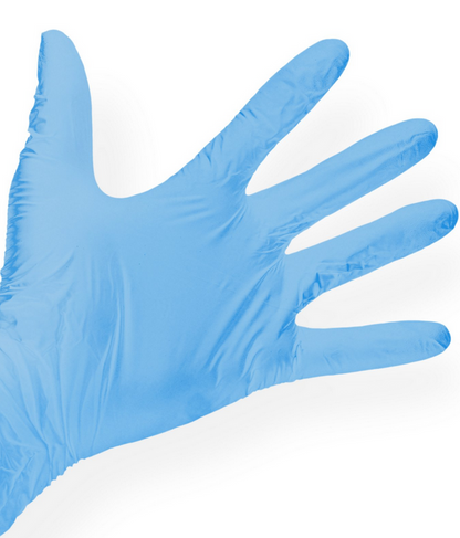 SemyCare Nitril-Einweghandschuhe blau, puderfrei – 1 Karton = 10 Packungen à 100 Stück