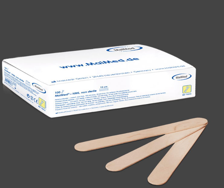 Maimed-Holzmundspatel unsteril, 100 Stück