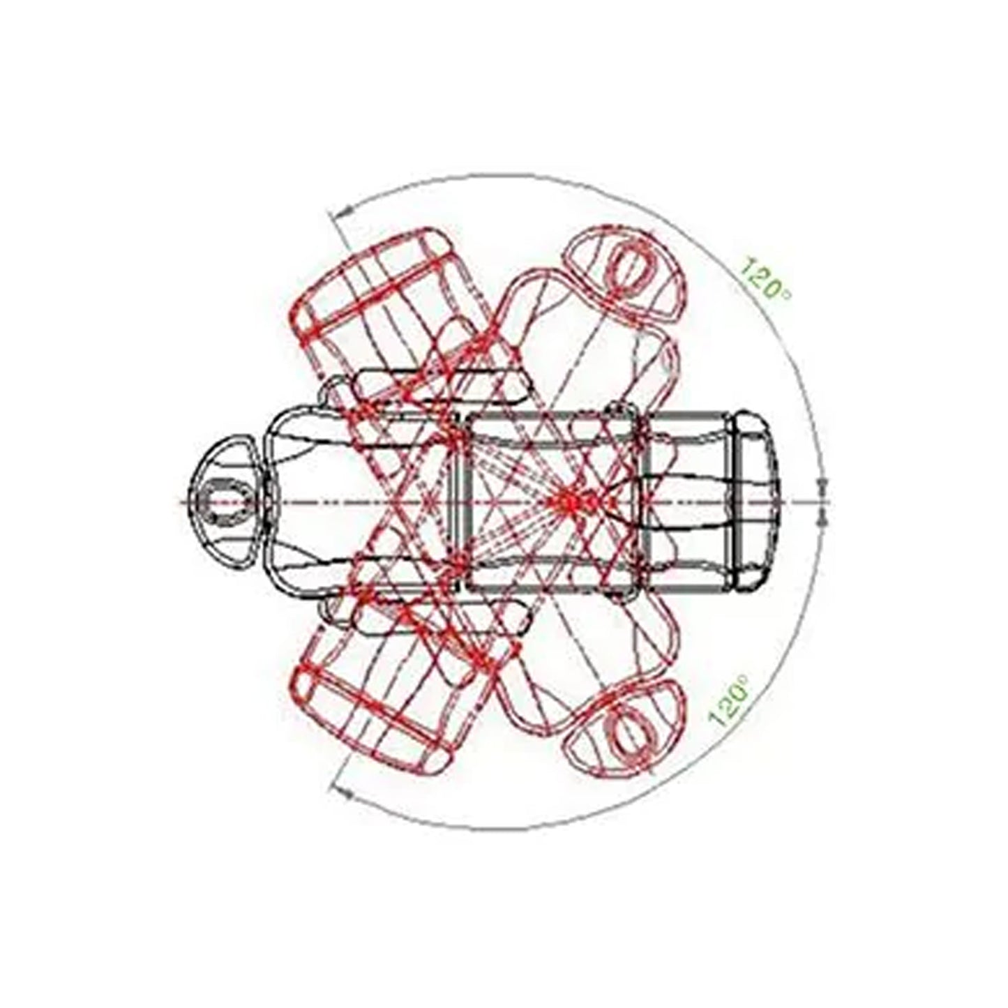 Kosmetikliege Velvet Supreme – 4 Motoren, Heizung, Memory, 240° drehbar