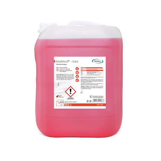 MaiMed® Sani Sanitärreiniger | 10 l Kanister | pH 2 | fruchtiger Duft