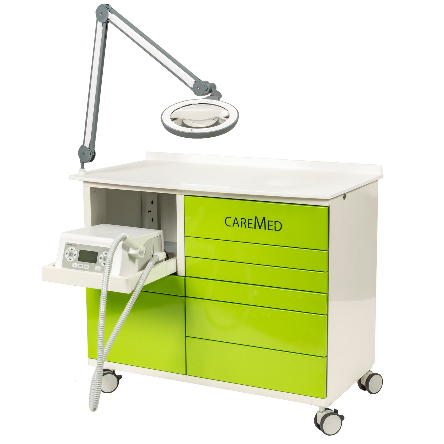 Praxisschrank Merkur 90 – UV-Licht, 7 Schubladen, Podologie & Beauty