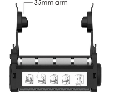 Handtuchrollenspender Autocut matt – Black & White | 290×363×220 mm