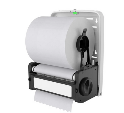 Handtuchrollenspender Autocut matt – Black & White | 290×363×220 mm