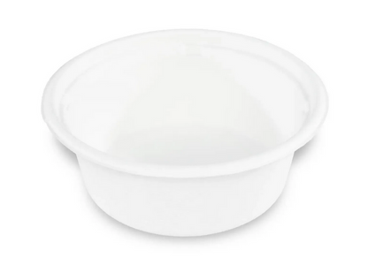 Bol à salade Sobsy sans couvercle, en canne à sucre, 500 ml, blanc, 12x50 pièces