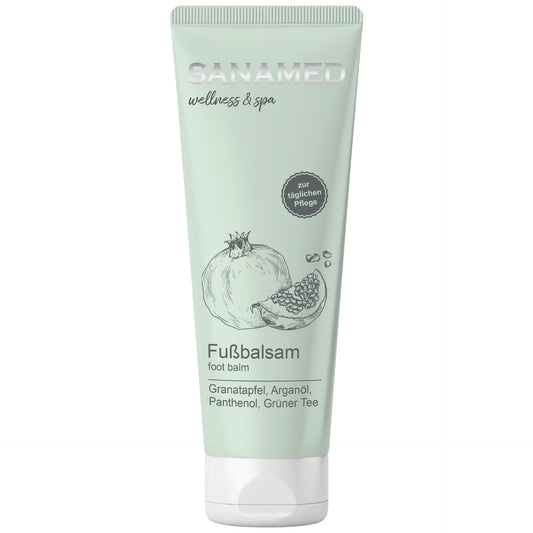 Sanamed Regenerierender Fußbalsam Granatapfel | 150 ml | Arganöl & Sheabutter