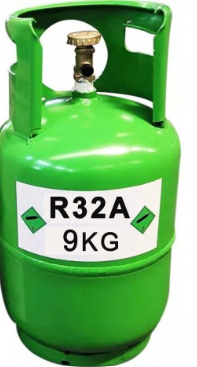 Kältemittel R32 9 kg – Wiederbefüllbarer Zylinder, 1/4-Zoll-Anschluss