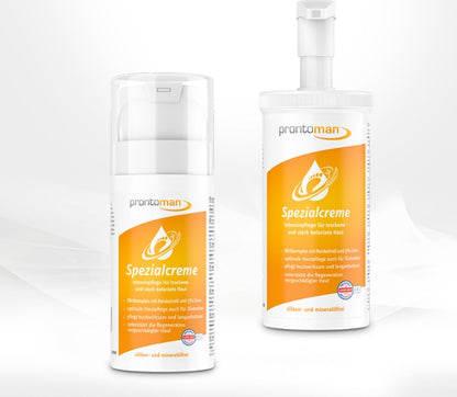 ProntoMan Crème Spéciale | Soin Peaux Diabétiques avec Urée 5% & Huile de Son de Riz | Podologie