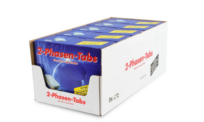 Tablettes lave-vaisselle 2 phases, détergent et liquide de rinçage, 60 pièces