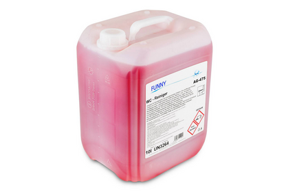Toilet cleaner in 10-liter canister