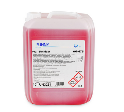 Toilet cleaner in 10-liter canister