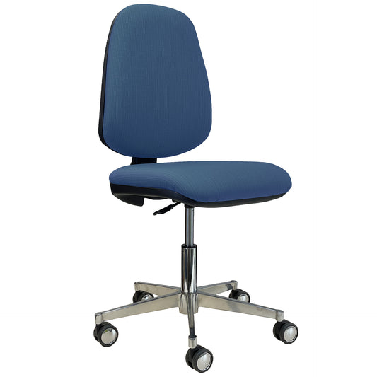 Arbeitsdrehstuhl Comfort mit Rückenlehne – Praxisstuhl 130 kg | 5 Rollen