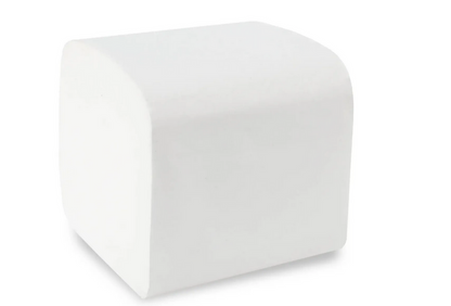 Toilet paper, single sheet, 2-ply, 10 x 22 cm, high-white, 9,000 sheets