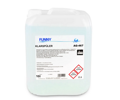 Funny liquide de rinçage pour verres et vaisselle, 10 L