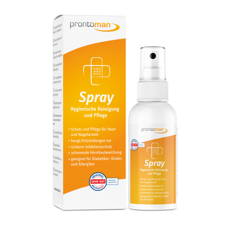 ProntoMan Spray 75 ml | Hornhauterweichung & Hygiene | Podologie