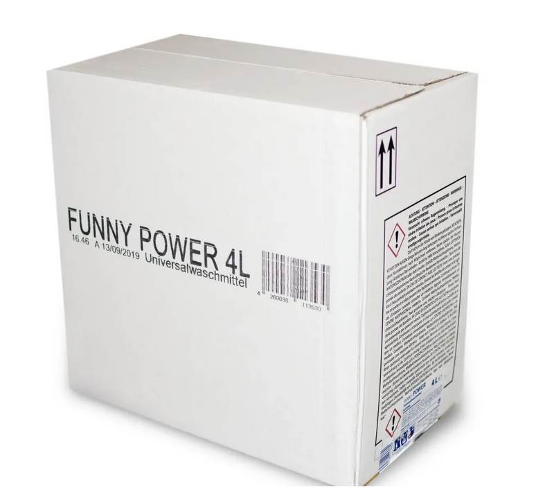 Funny POWER Flüssigwaschmittel, 4 x 4 Liter